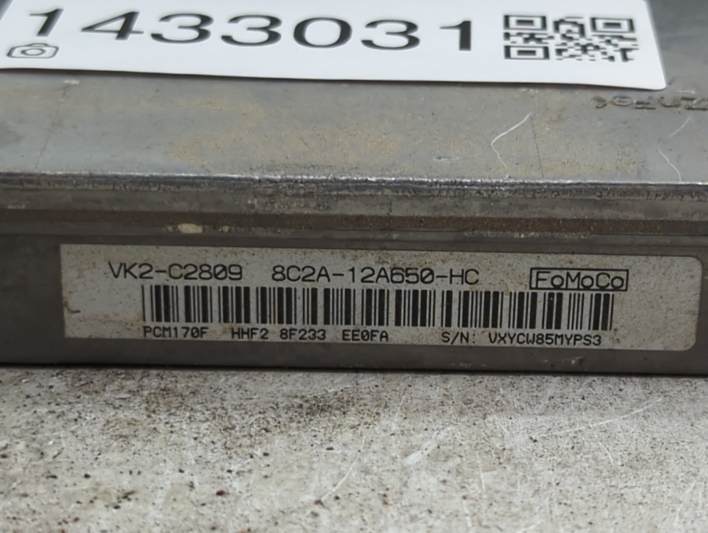 2008 Ford E150 PCM Engine Control Computer ECU ECM PCU OEM P/N:VK2-C2809, PCM170F 8C2A-12A650-HC Fits OEM Used Auto Parts - 