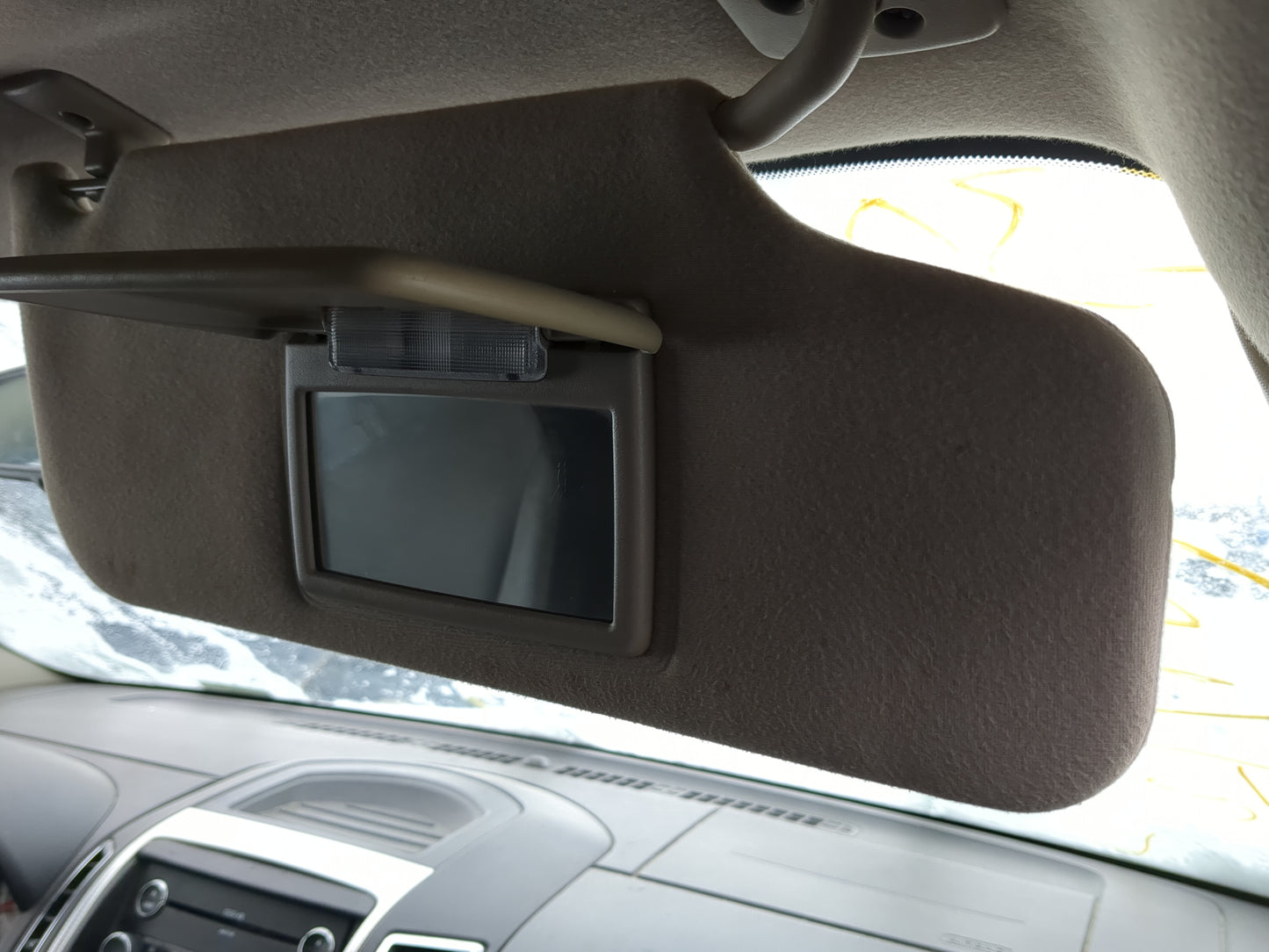 2007-2010 Ford Edge Sun Visor Shade Replacement Passenger Right Mirror Fits Fits 2007 2008 2009 2010 OEM Used Auto Parts - O