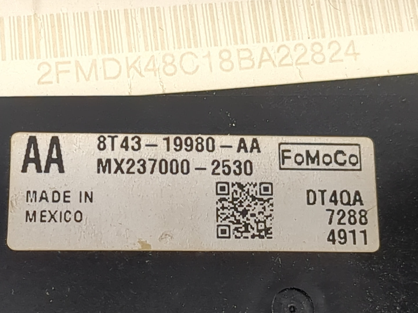 2007-2010 Ford Edge Climate Control Module Temperature AC/Heater Replacement P/N:8T43-19980-AA MX237000-2530 Fits OEM Used A