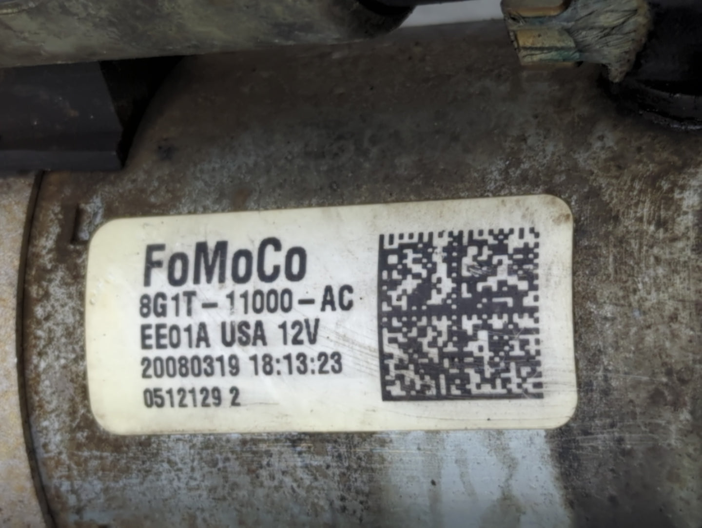 2007-2018 Ford Edge Car Starter Motor Solenoid OEM P/N:20080319 8G1T-11000-AC Fits OEM Used Auto Parts - Oemusedautoparts1.c