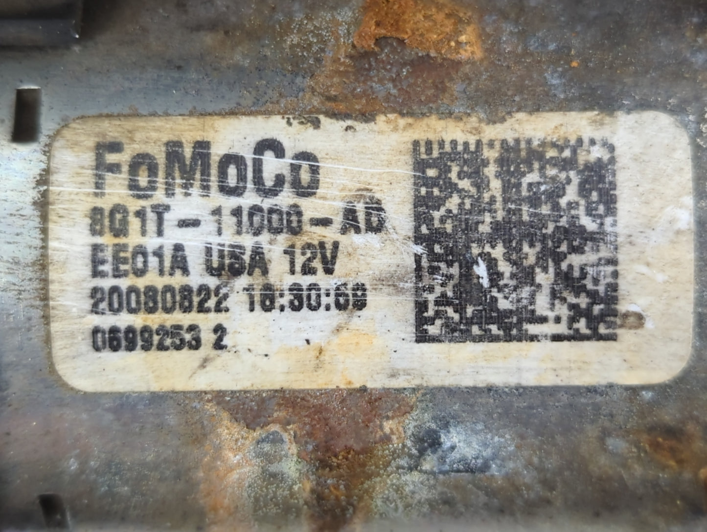 2007-2018 Ford Edge Car Starter Motor Solenoid OEM P/N:8G1T-11000-AB Fits OEM Used Auto Parts - Oemusedautoparts1.com