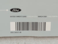 2008 Ford Edge Owners Manual Book Guide P/N:8T4J 19A321 AB OEM Used Auto Parts - Oemusedautoparts1.com