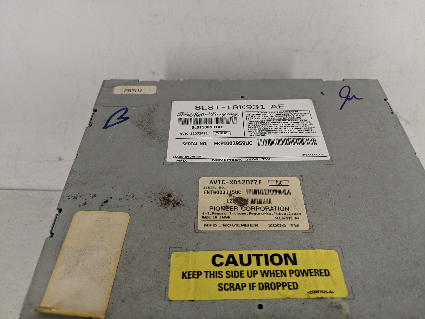 2008 Ford Escape Radio AM FM Cd Player Receiver Replacement P/N:8L8T-18K931-AE Fits OEM Used Auto Parts - Oemusedautoparts1.