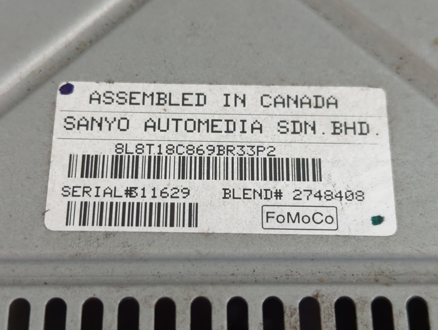 2008 Ford Escape Radio AM FM Cd Player Receiver Replacement Fits OEM Used Auto Parts - Oemusedautoparts1.com