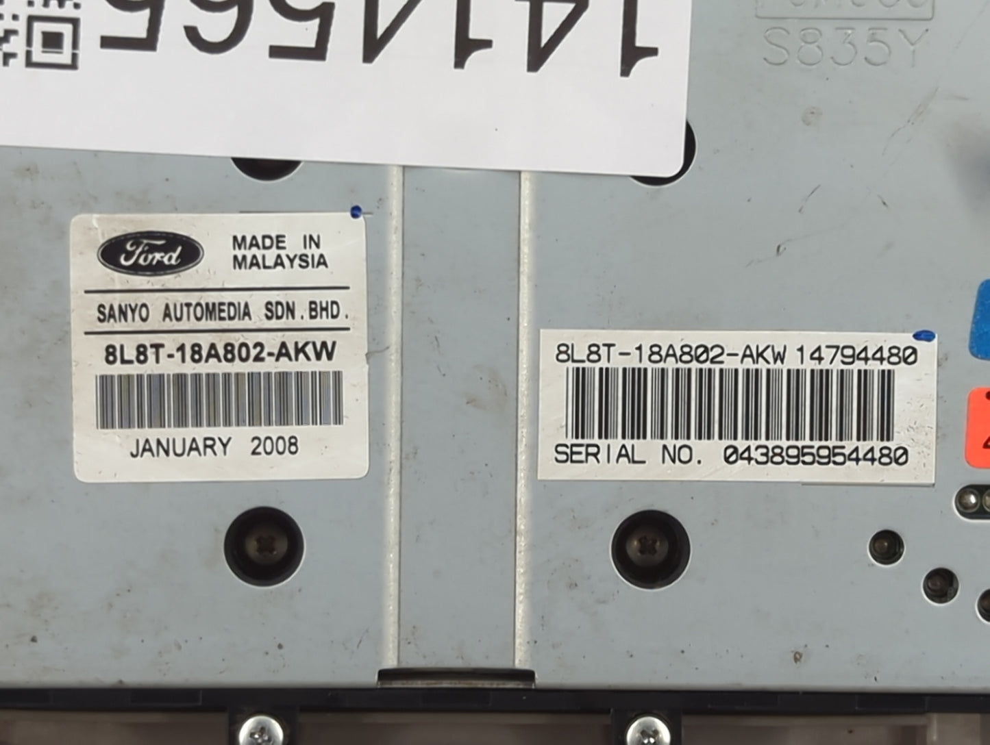 2008 Ford Escape Radio AM FM Cd Player Receiver Replacement P/N:8L8T-18A802-AKW Fits OEM Used Auto Parts - Oemusedautoparts1