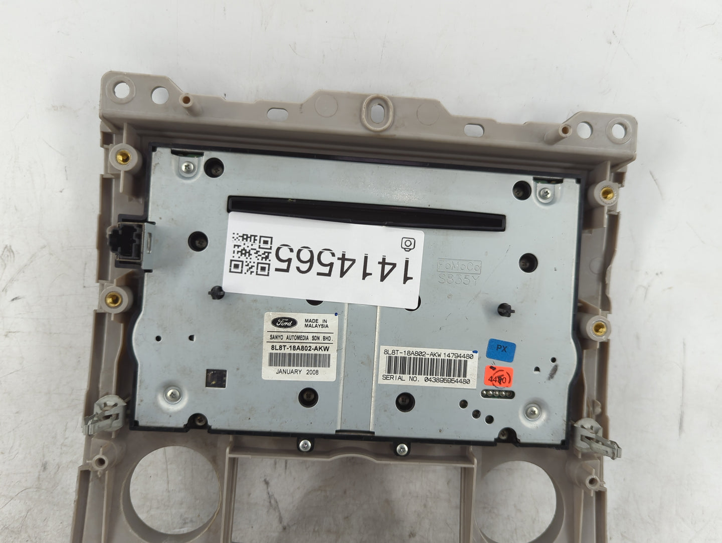 2008 Ford Escape Radio AM FM Cd Player Receiver Replacement P/N:8L8T-18A802-AKW Fits OEM Used Auto Parts - Oemusedautoparts1