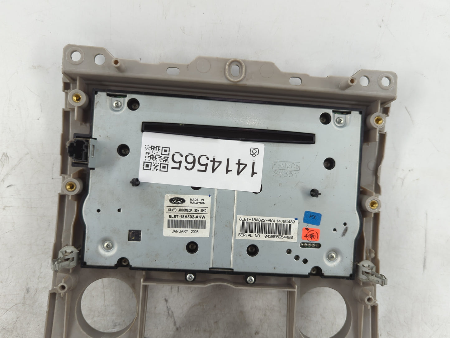 2008 Ford Escape Radio AM FM Cd Player Receiver Replacement P/N:8L8T-18A802-AKW Fits OEM Used Auto Parts - Oemusedautoparts1