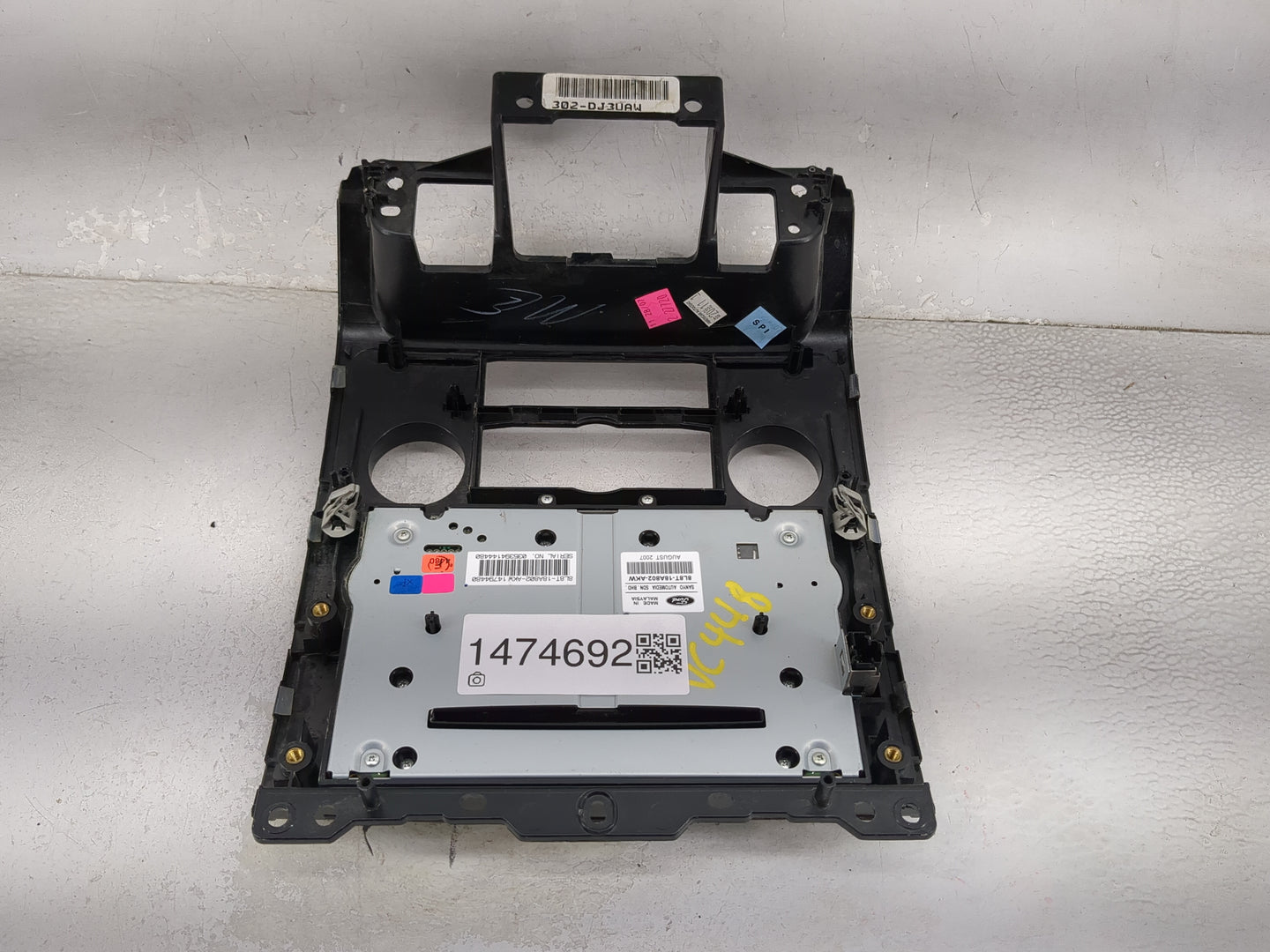 2008-2008 Ford Escape Radio Control Panel Black - Oemusedautoparts1.com