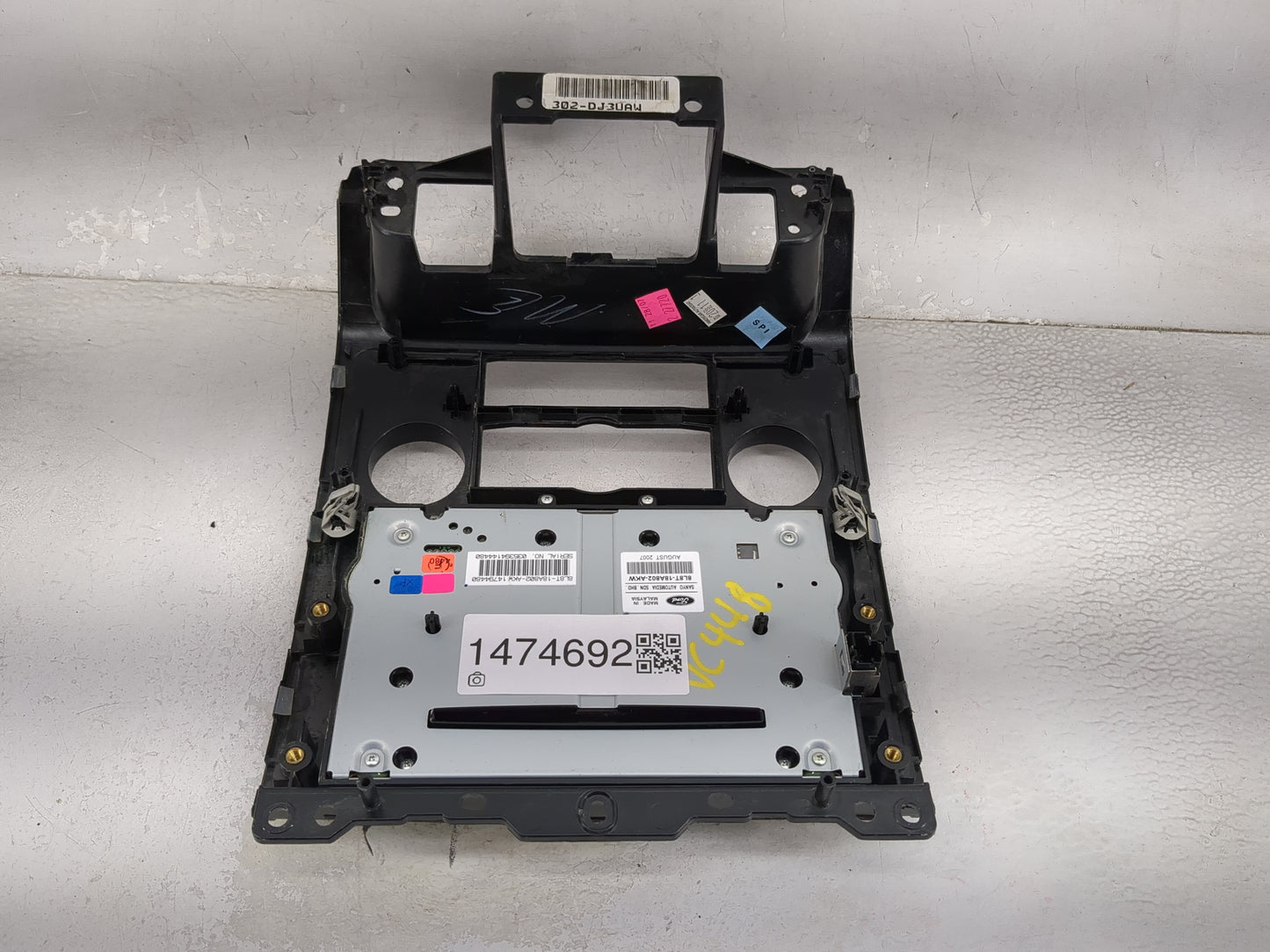 2008-2008 Ford Escape Radio Control Panel Black - Oemusedautoparts1.com