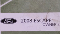 2008 Ford Escape Owners Manual Book Guide OEM Used Auto Parts - Oemusedautoparts1.com