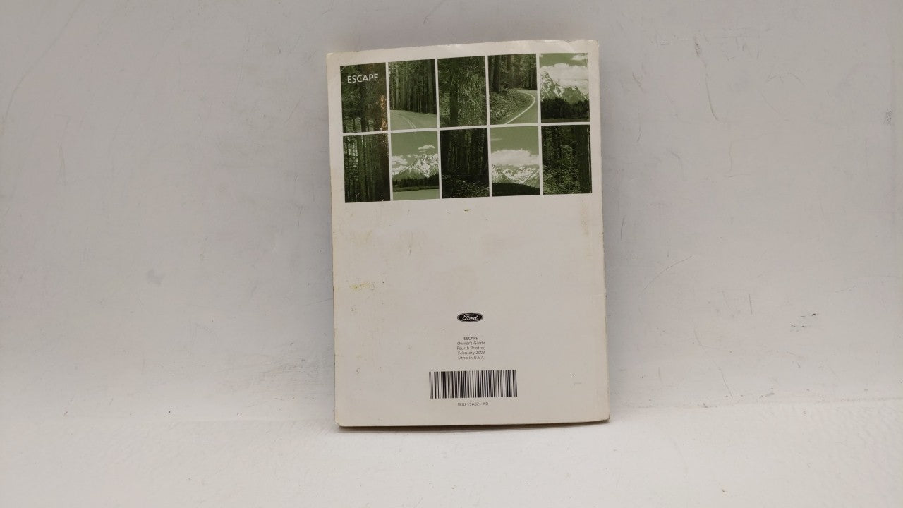 2008 Ford Escape Owners Manual Book Guide OEM Used Auto Parts - Oemusedautoparts1.com