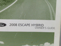 2008 Ford Escape Owners Manual Book Guide OEM Used Auto Parts - Oemusedautoparts1.com