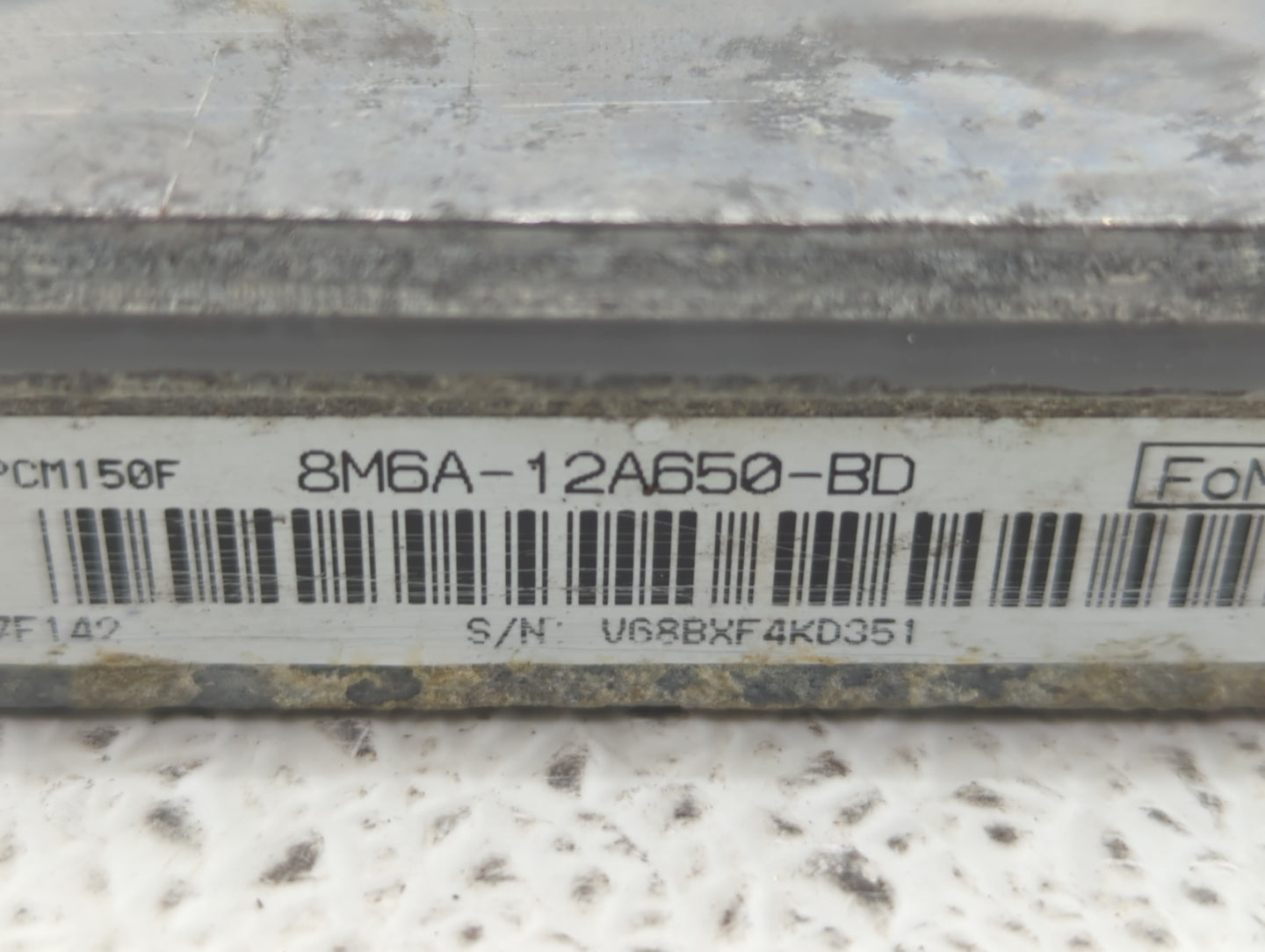 2008 Ford Escape PCM Engine Control Computer ECU ECM PCU OEM P/N:8M6A-12A650-BG 8M6A-12A650-BE, 8M6A-12A650-BD Fits OEM Used