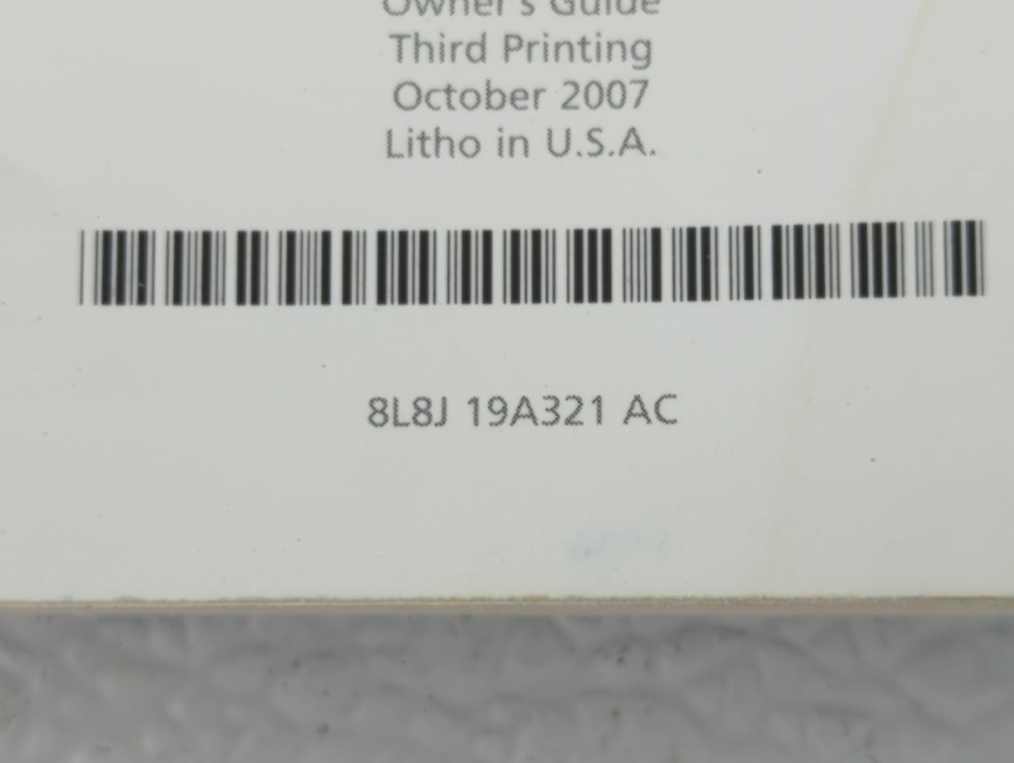 2008 Ford Escape Owners Manual Book Guide OEM Used Auto Parts - Oemusedautoparts1.com