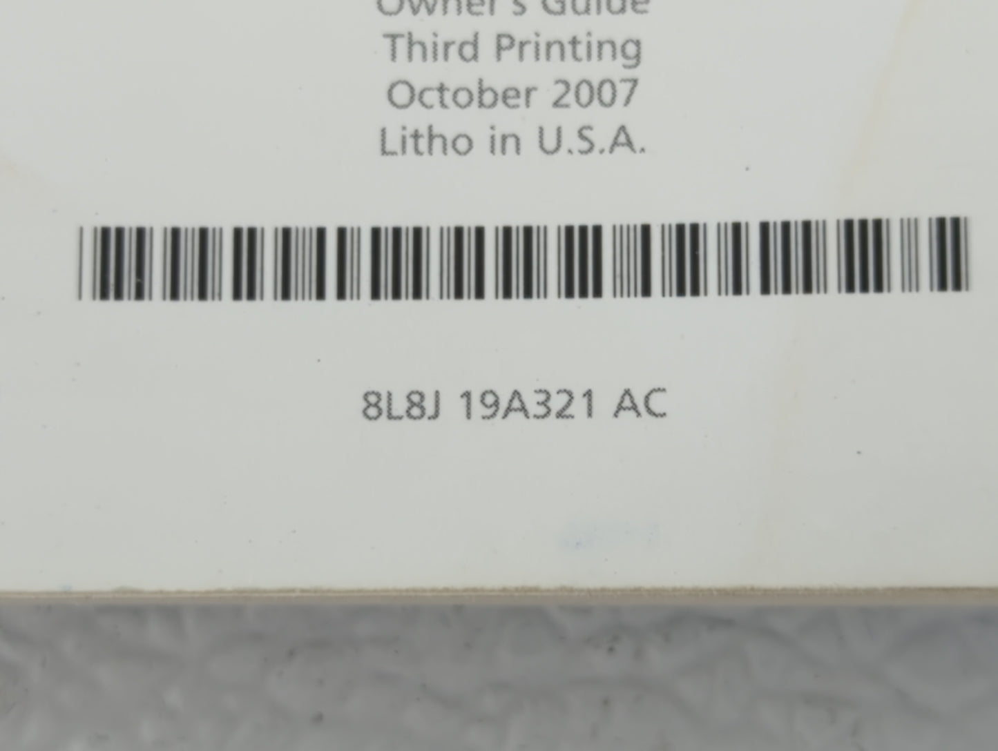 2008 Ford Escape Owners Manual Book Guide OEM Used Auto Parts - Oemusedautoparts1.com