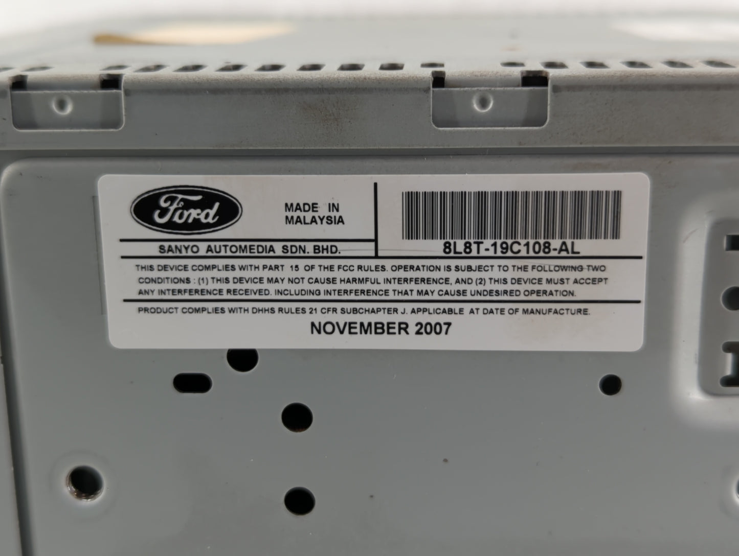 2008 Ford Escape Radio AM FM Cd Player Receiver Replacement P/N:8L8T-19C108-AL 8L8T-19C108-AJ, 8L8T-19C108-AG Fits OEM Used 