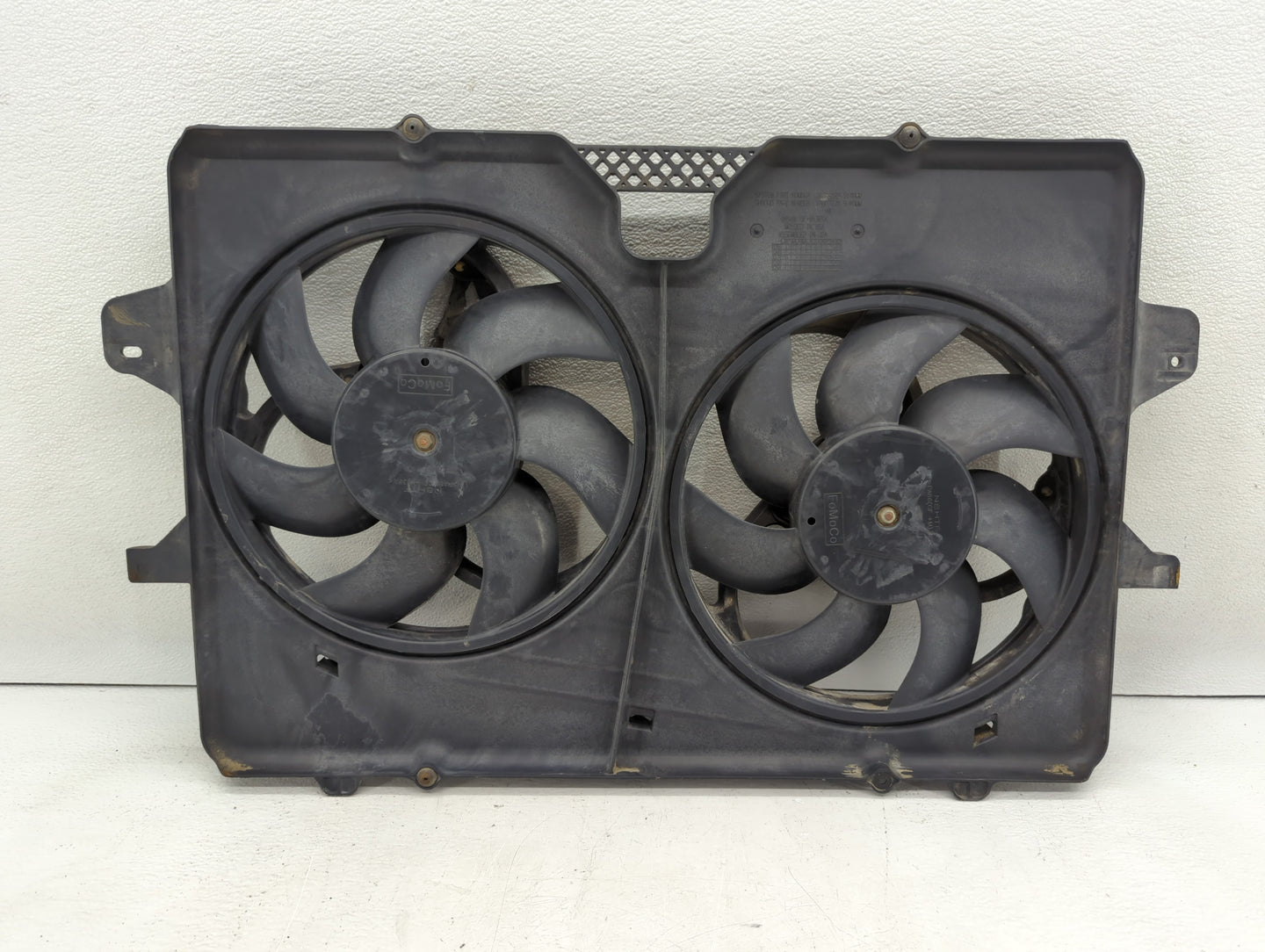 2008-2012 Ford Escape Left Radiator Fan Motor Assembly Black - Oemusedautoparts1.com
