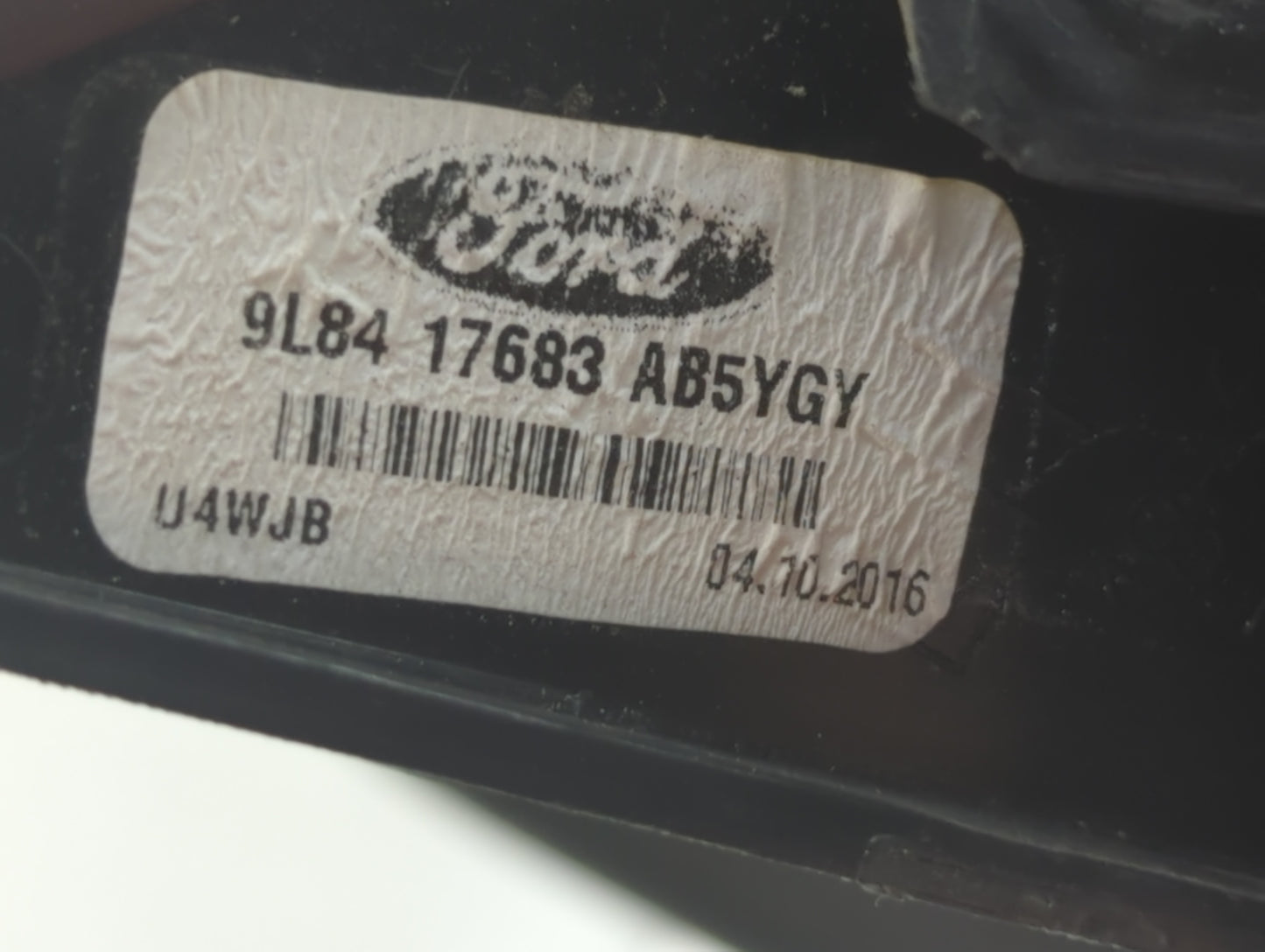 2008-2009 Ford Escape Driver Left Side View Manual Door Mirror Black - Oemusedautoparts1.com
