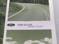 2008 Ford Escape Owners Manual Book Guide P/N:8L8J-19A321-AA OEM Used Auto Parts - Oemusedautoparts1.com