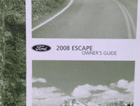 2008 Ford Escape Owners Manual Book Guide OEM Used Auto Parts - Oemusedautoparts1.com