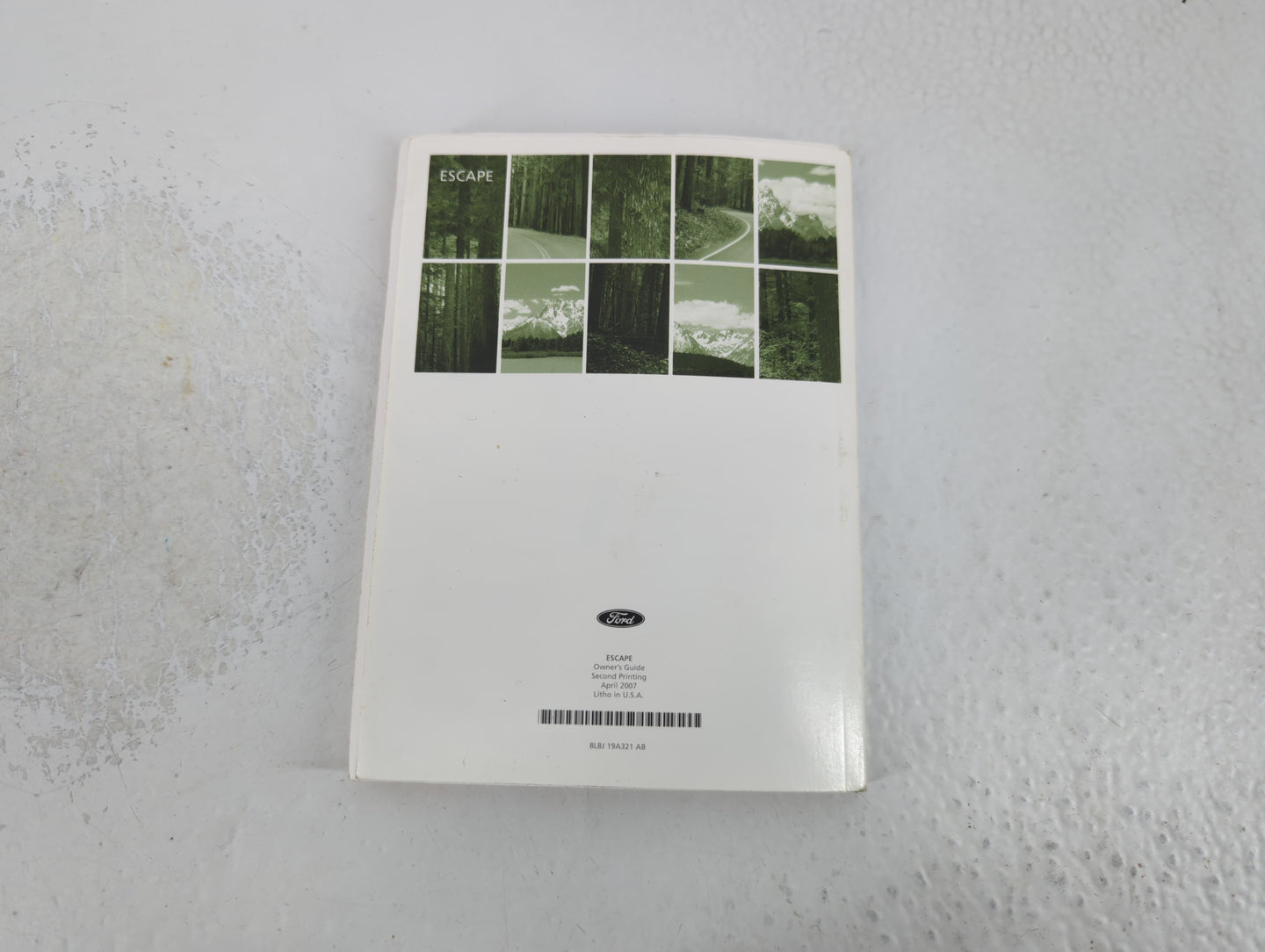 2008 Ford Escape Owners Manual Book Guide P/N:8L8J 19A321 AB OEM Used Auto Parts - Oemusedautoparts1.com