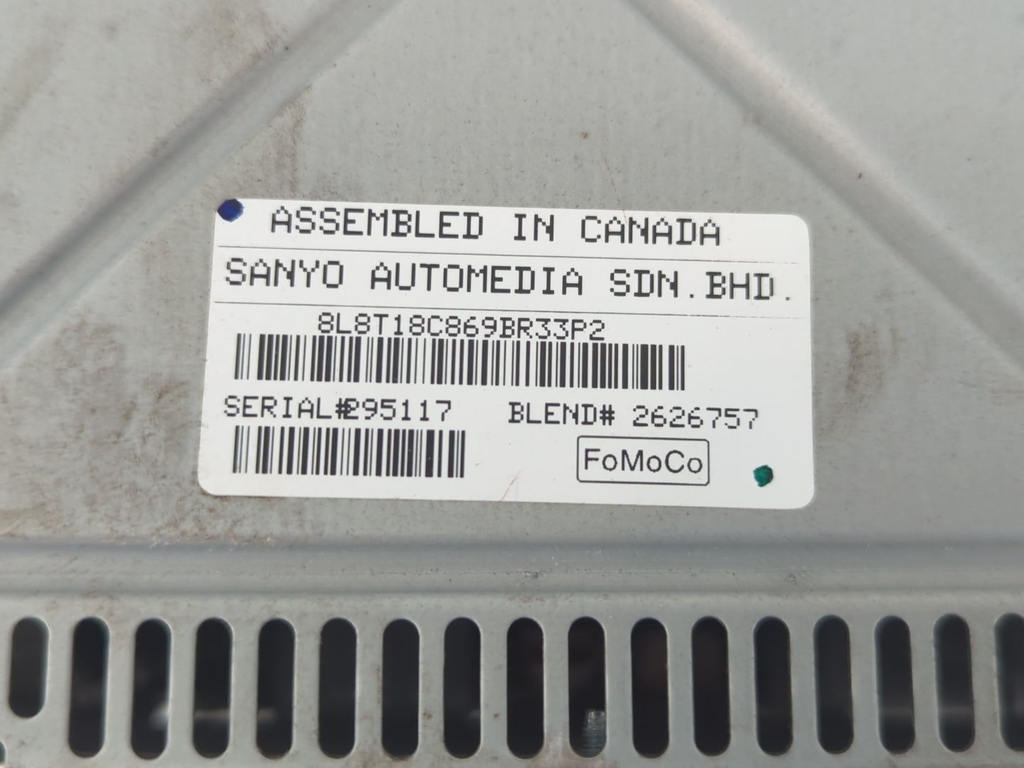 2008 Ford Escape Radio AM FM Cd Player Receiver Replacement P/N:8L8T 18C869 BR Fits OEM Used Auto Parts - Oemusedautoparts1.