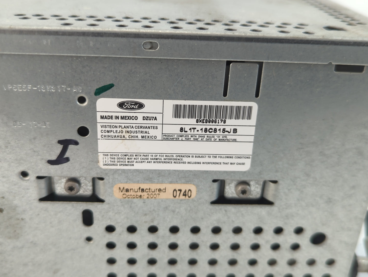 2008 Ford Expedition Radio AM FM Cd Player Receiver Replacement P/N:8L1T-18C815-JB Fits OEM Used Auto Parts - Oemusedautopar