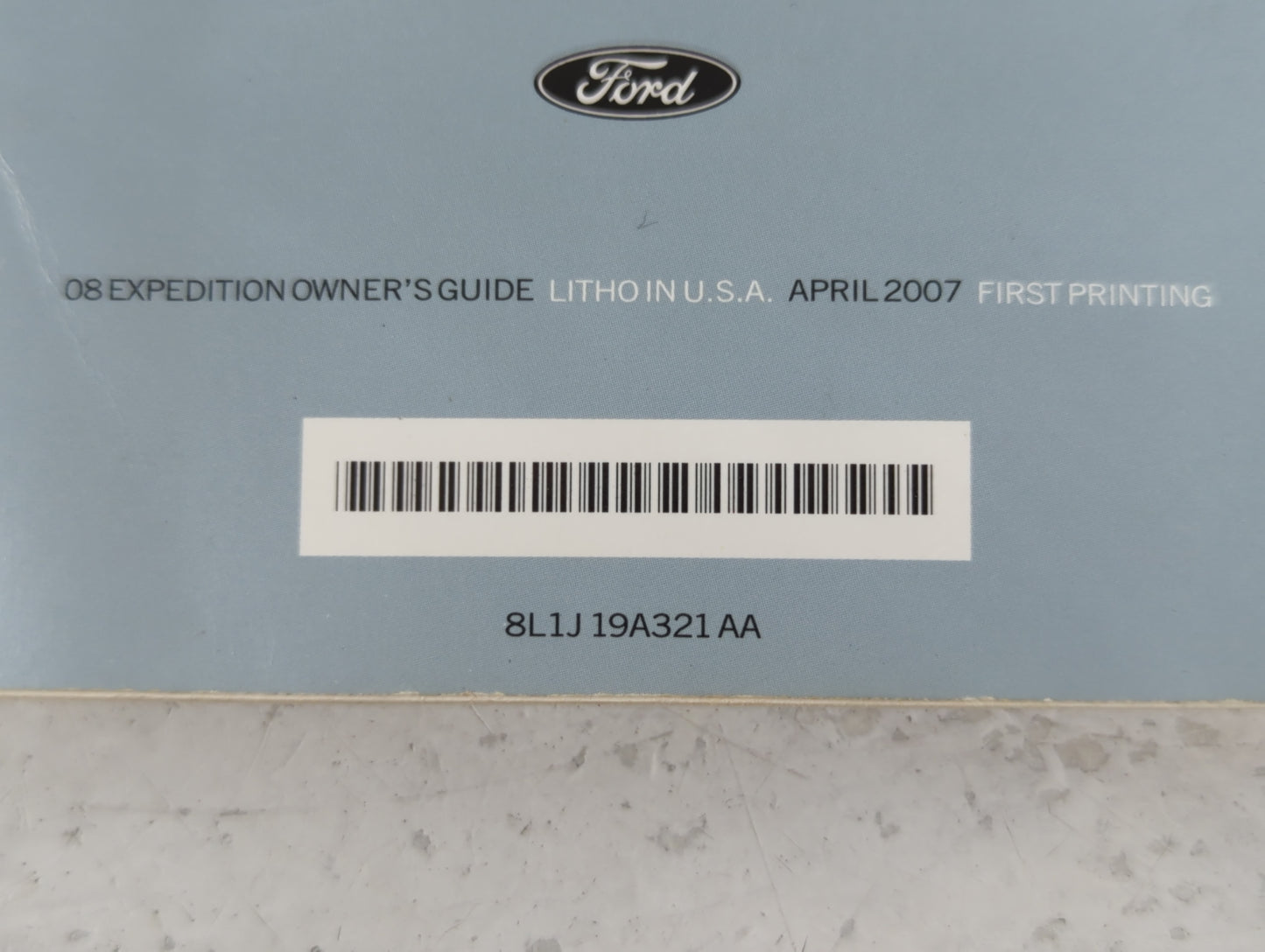 2008 Ford Expedition Owners Manual Book Guide P/N:8L1J 19A321 AA OEM Used Auto Parts - Oemusedautoparts1.com