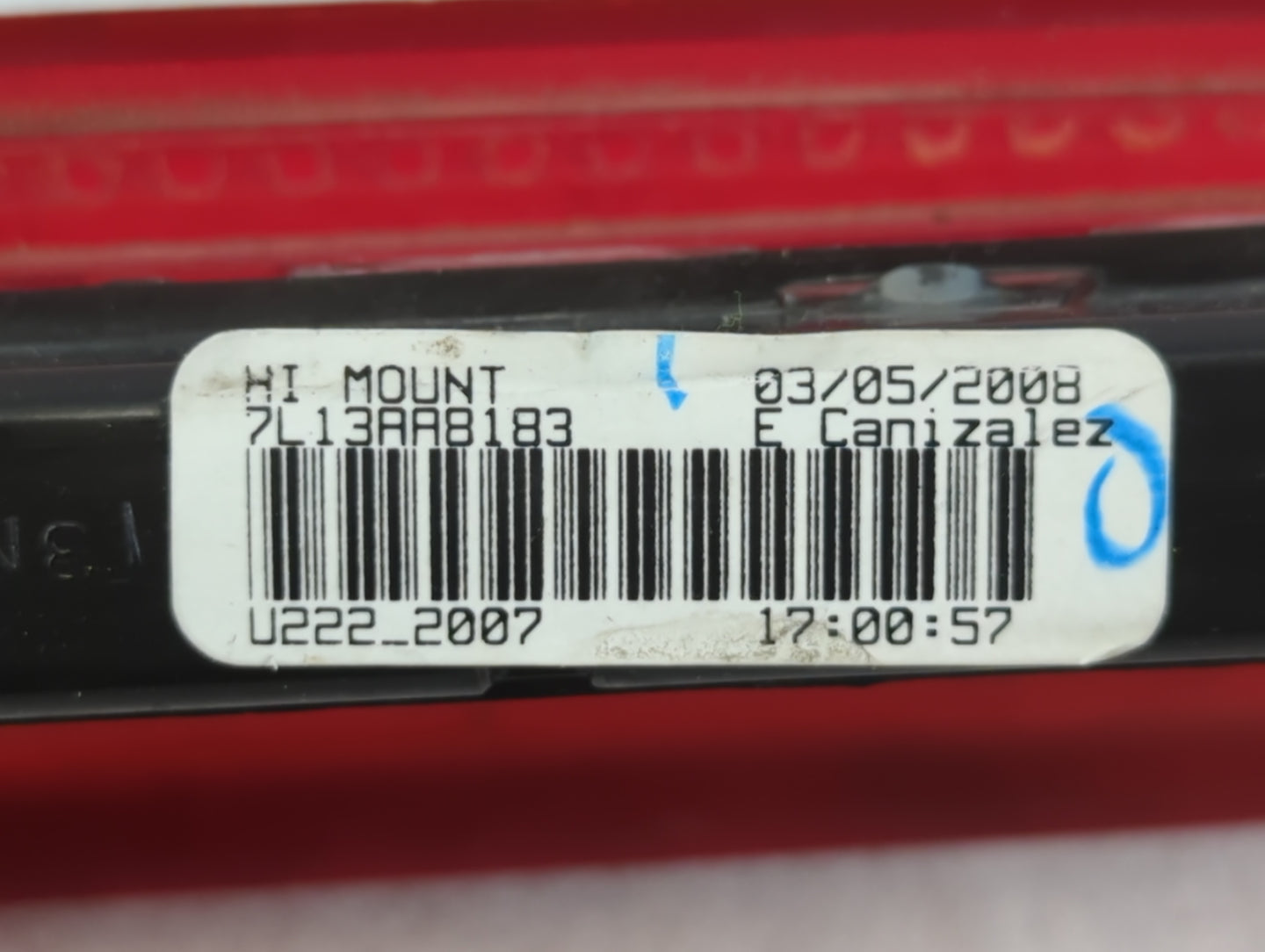 2008 Ford Expedition Third Brake Light Tail Light Fits OEM Used Auto Parts - Oemusedautoparts1.com