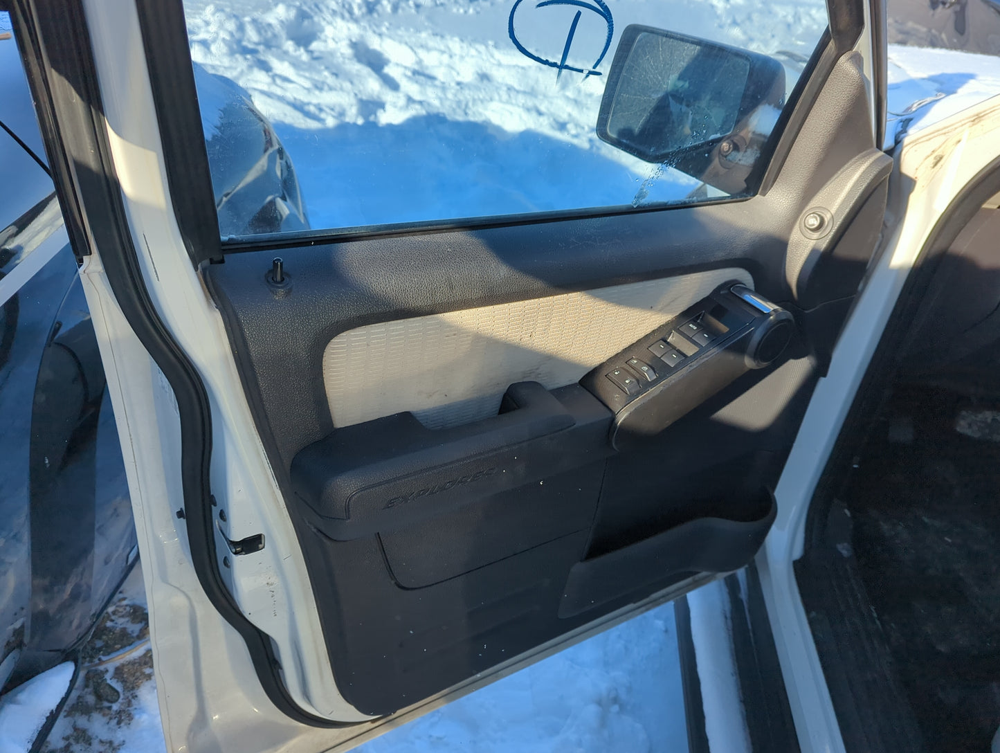2008 Ford Explorer Front Left Driver Interior Door Panel Trim - Oemusedautoparts1.com