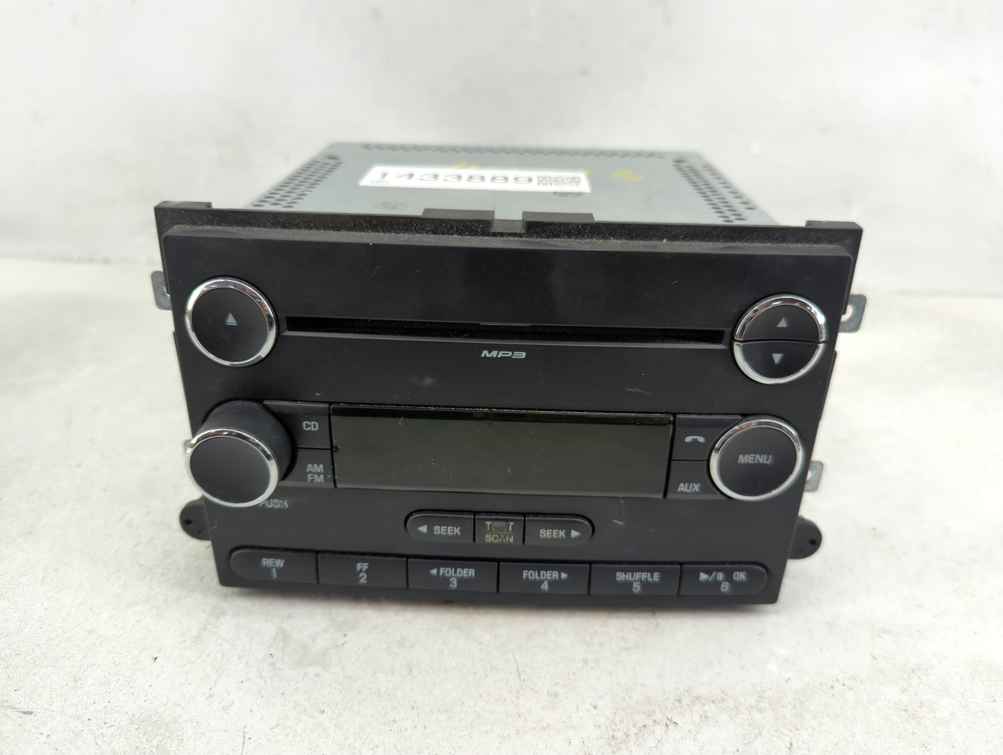 2008-2009 Ford Explorer Radio AM FM Cd Player Receiver Replacement P/N:8L2T-18C869-AG Fits Fits 2008 2009 OEM Used Auto Part