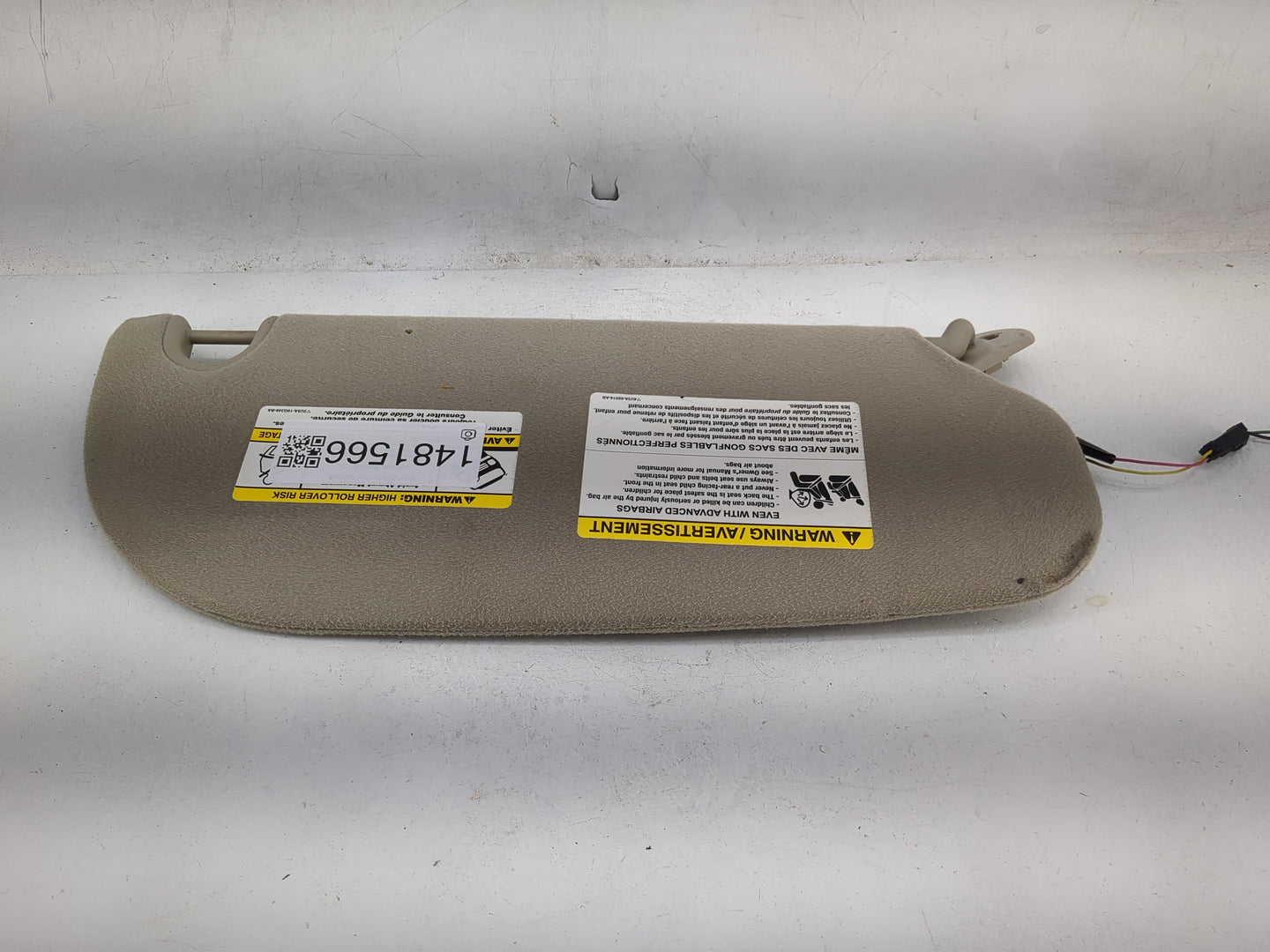 2008 Ford Explorer Sun Visor Shade Replacement Driver Left Mirror Fits OEM Used Auto Parts - Oemusedautoparts1.com