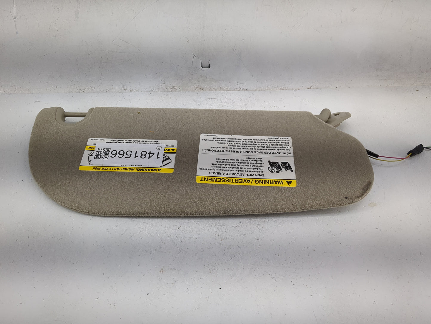 2008 Ford Explorer Sun Visor Shade Replacement Driver Left Mirror Fits OEM Used Auto Parts - Oemusedautoparts1.com