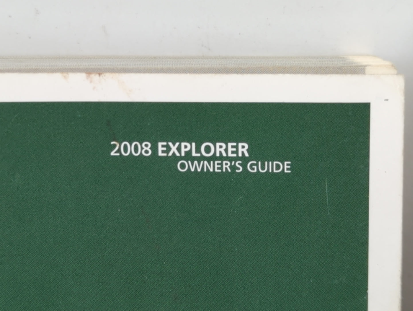 2008 Ford Explorer Owners Manual Book Guide P/N:8L2J 19A321 LA OEM Used Auto Parts - Oemusedautoparts1.com