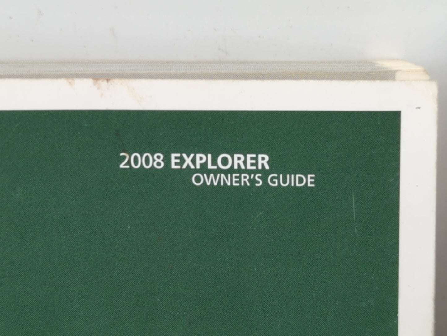2008 Ford Explorer Owners Manual Book Guide P/N:8L2J 19A321 LA OEM Used Auto Parts - Oemusedautoparts1.com
