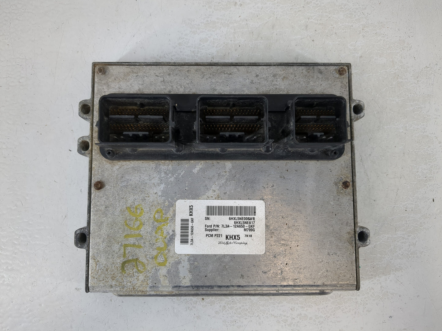 2007-2008 Ford F-150 PCM Engine Control Computer ECU ECM PCU OEM P/N:7L3A-12A650-GKF Fits Fits 2007 2008 OEM Used Auto Parts