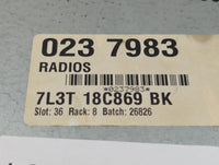 2007-2008 Ford F-150 Radio AM FM Cd Player Receiver Replacement P/N:7L3T 18C869 BK Fits Fits 2007 2008 OEM Used Auto Parts -