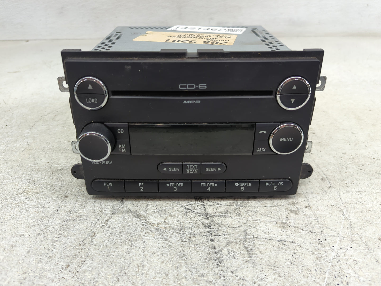 2008 Ford F-150 Radio AM FM Cd Player Receiver Replacement P/N:8L8T-18C815-FB Fits OEM Used Auto Parts - Oemusedautoparts1.c