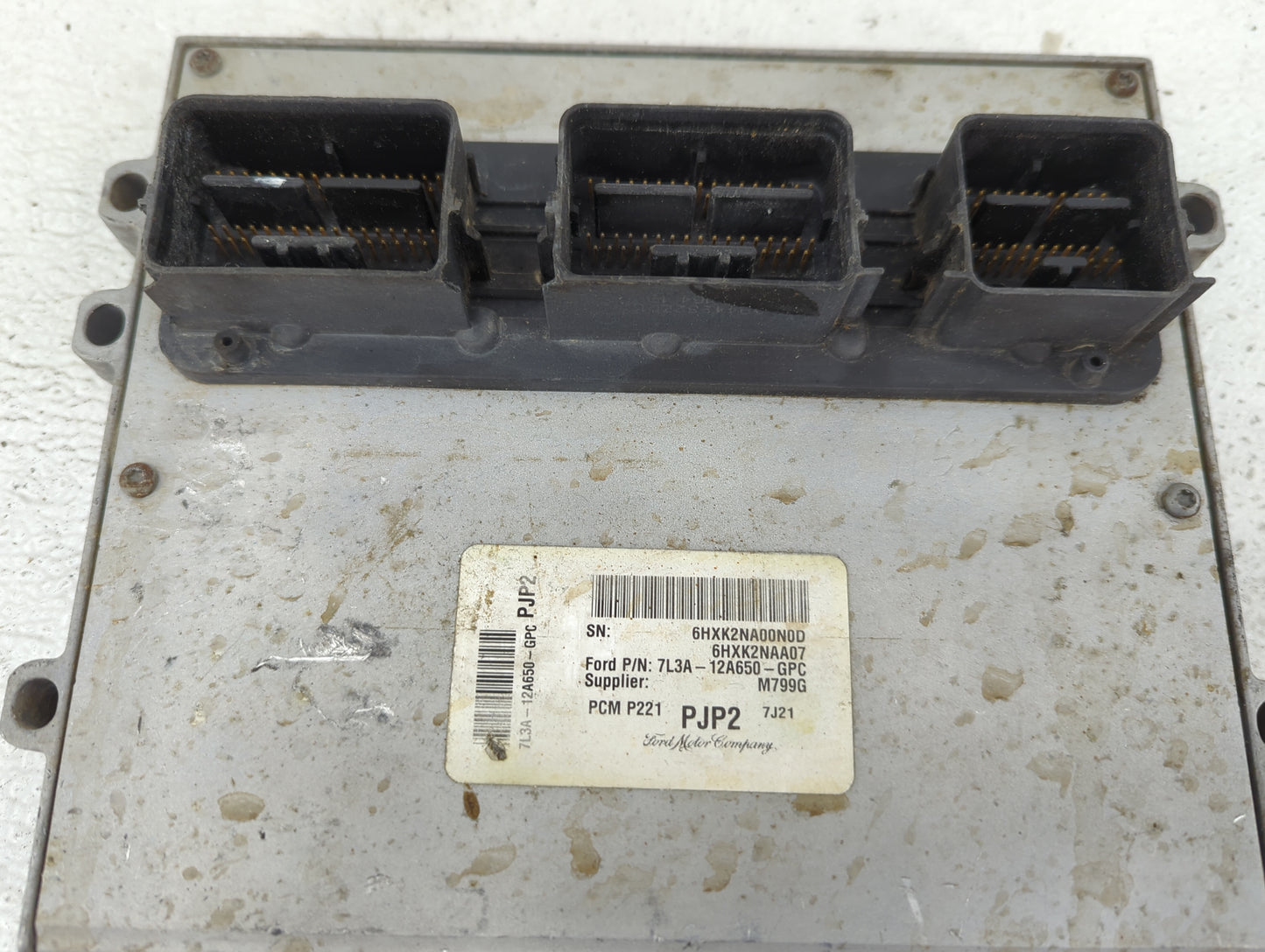 2007-2008 Ford F-150 PCM Engine Control Computer ECU ECM PCU OEM P/N:7L3A-12A650-GPC 6HXK2NA00N0D, 6HXK2NAA07 Fits Fits 2007