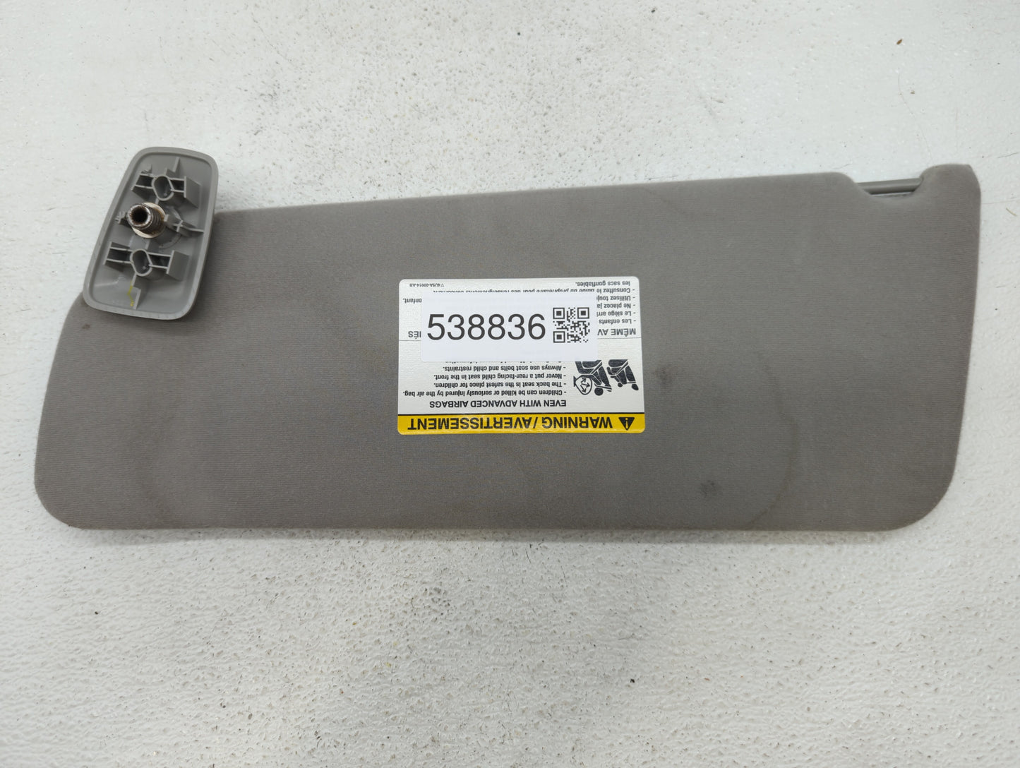 2004-2008 Ford F-150 Sun Visor Shade Replacement Passenger Right Mirror Fits Fits 2004 2005 2006 2007 2008 OEM Used Auto Par