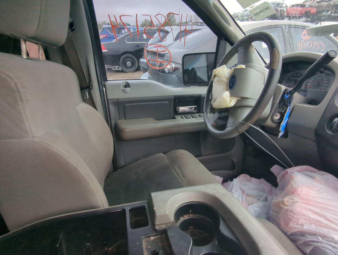 2008 Ford F-150 Front Left Driver Interior Door Panel Trim - Oemusedautoparts1.com