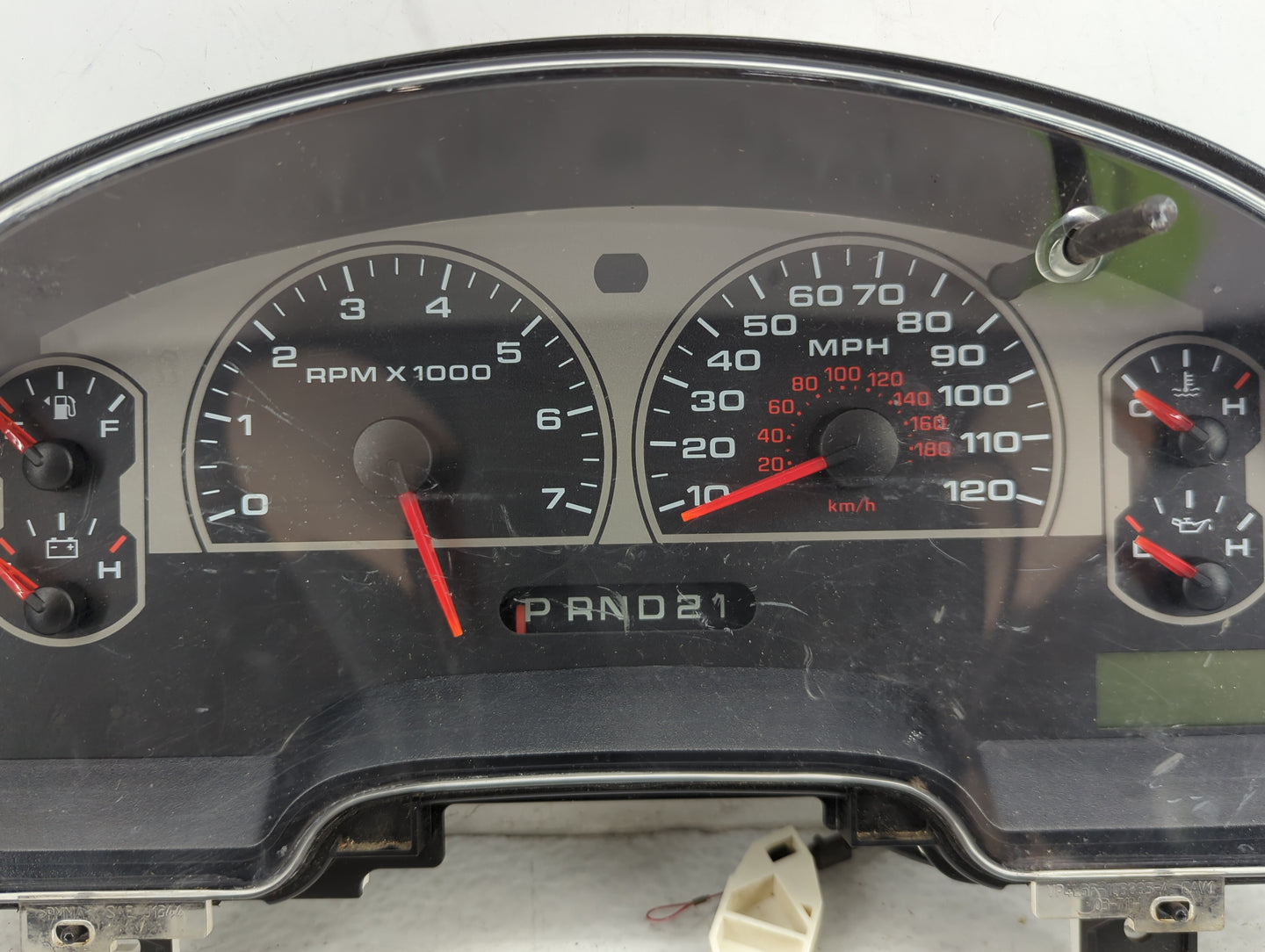 2007-2008 Ford F-150 Instrument Cluster Speedometer Gauges Miles:180K Fits Fits 2007 2008 OEM Used Auto Parts - Oemusedautop