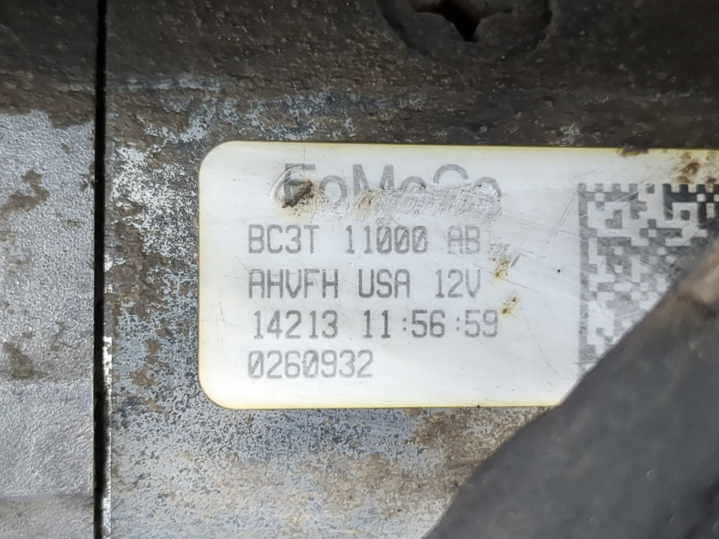 2009-2010 Ford F-250 Car Starter Motor Solenoid OEM P/N:BC3T 11000 AB Fits OEM Used Auto Parts - Oemusedautoparts1.com