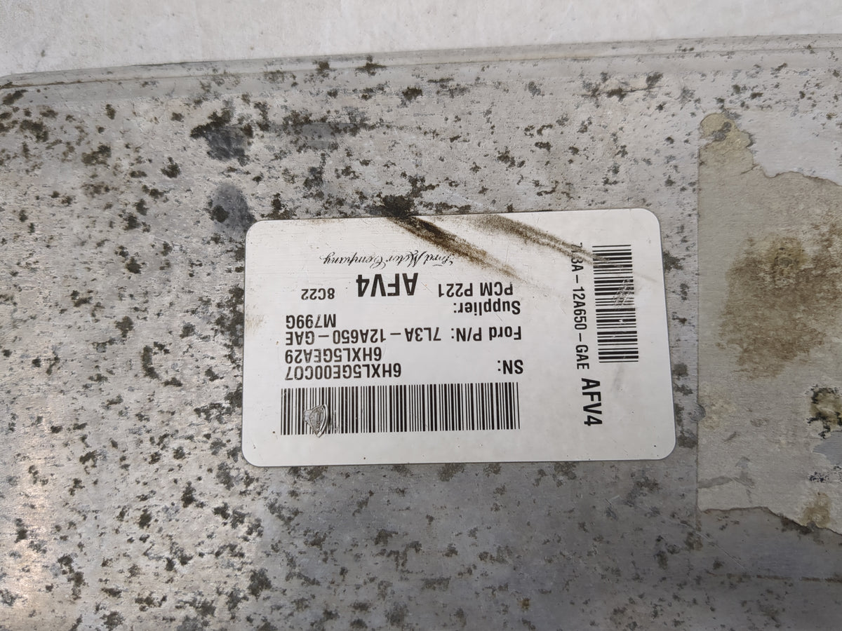 2008 Ford F150 PCM Engine Control Computer ECU ECM PCU OEM P/N:7L3A-12A650-GAE 6HXL5GEA29, PCM P221 Fits OEM Used Auto Parts