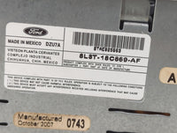 2008 Ford F150 Radio AM FM Cd Player Receiver Replacement P/N:8L3T-18C869-AF 8TAE025669 Fits Fits 2007 OEM Used Auto Parts -