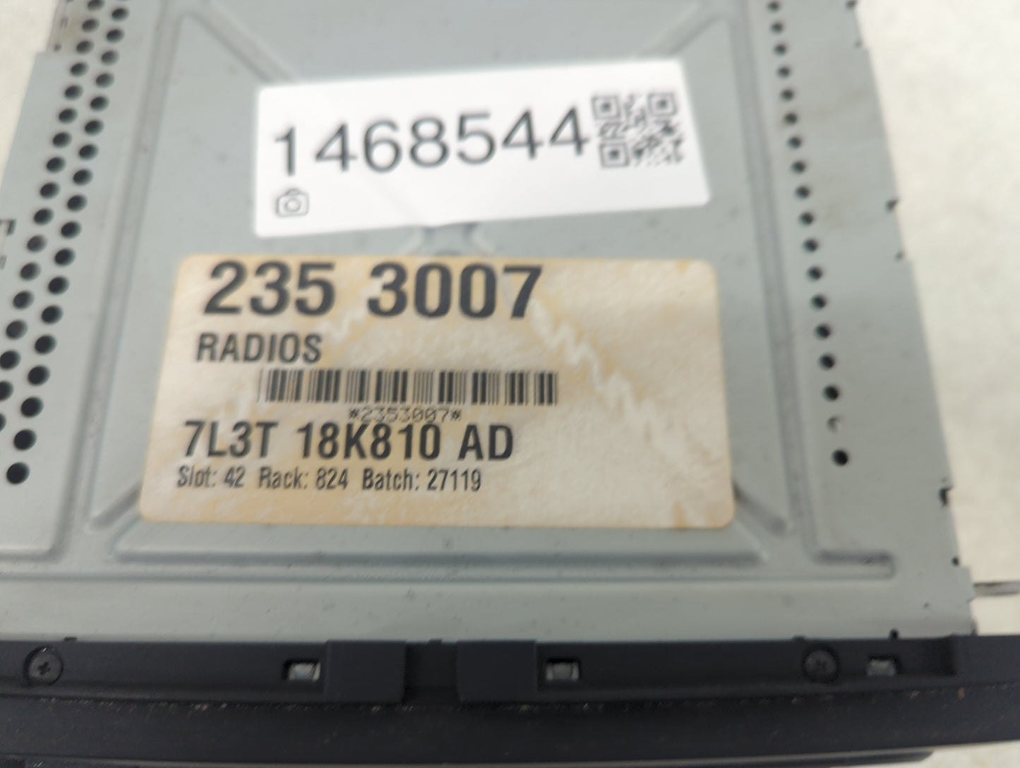 2008 Ford F150 Radio AM FM Cd Player Receiver Replacement P/N:7L3T-18C869-BD 7L3T-18K810-AD, 2353007 Fits Fits 2007 OEM Used