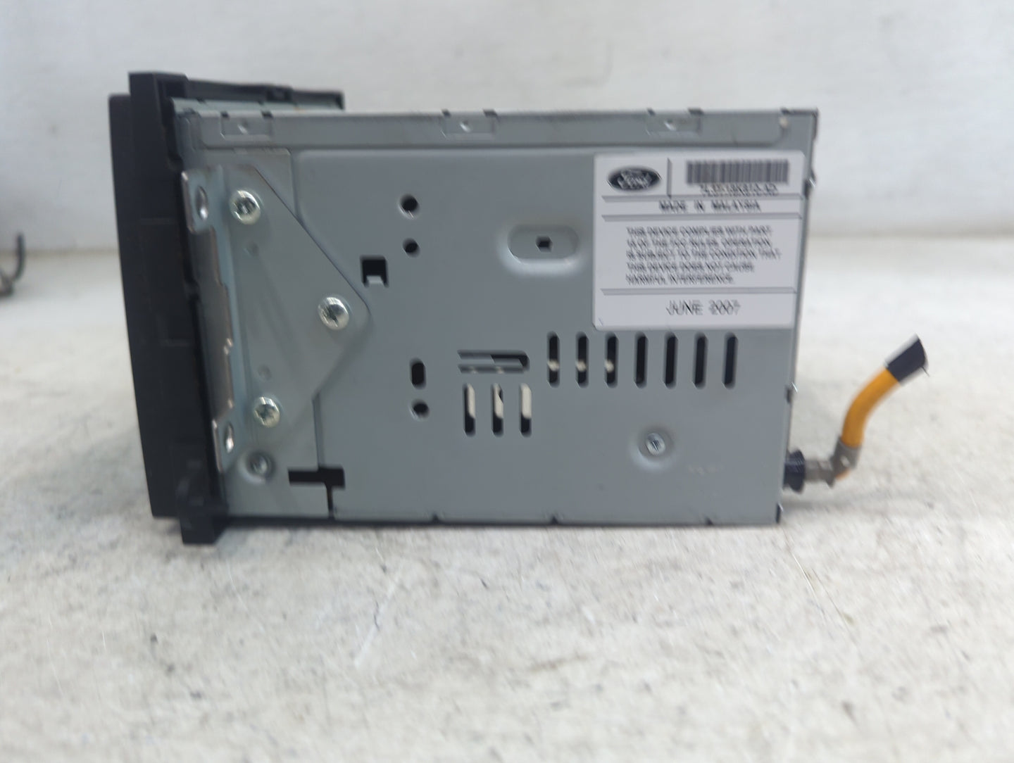2008 Ford F150 Radio AM FM Cd Player Receiver Replacement P/N:7L3T-18C869-BD 7L3T-18K810-AD, 2353007 Fits Fits 2007 OEM Used