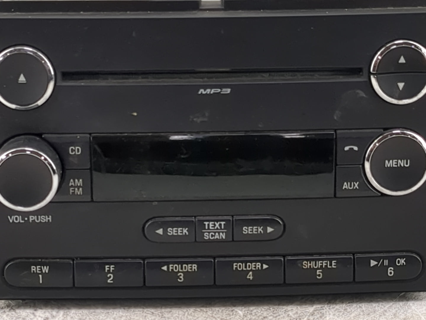 2008 Ford F150 Radio AM FM Cd Player Receiver Replacement P/N:7L3T-18C869-B 8L3T-18C869-AF, 8TAE097972 Fits Fits 2007 OEM Us