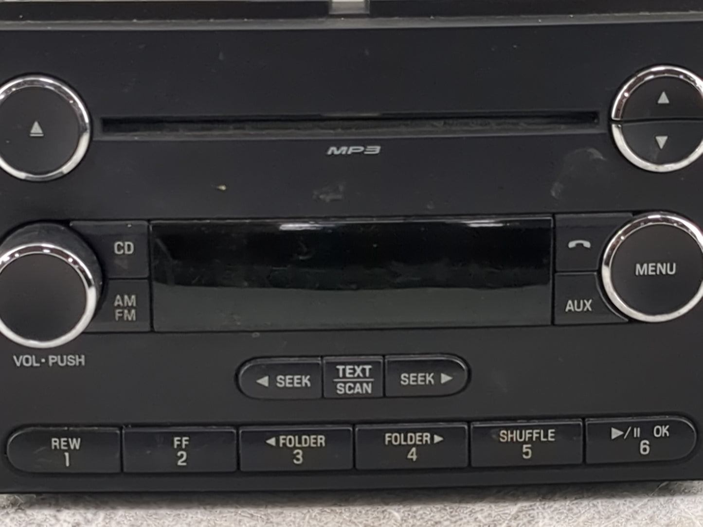 2008 Ford F150 Radio AM FM Cd Player Receiver Replacement P/N:7L3T-18C869-B 8L3T-18C869-AF, 8TAE097972 Fits Fits 2007 OEM Us