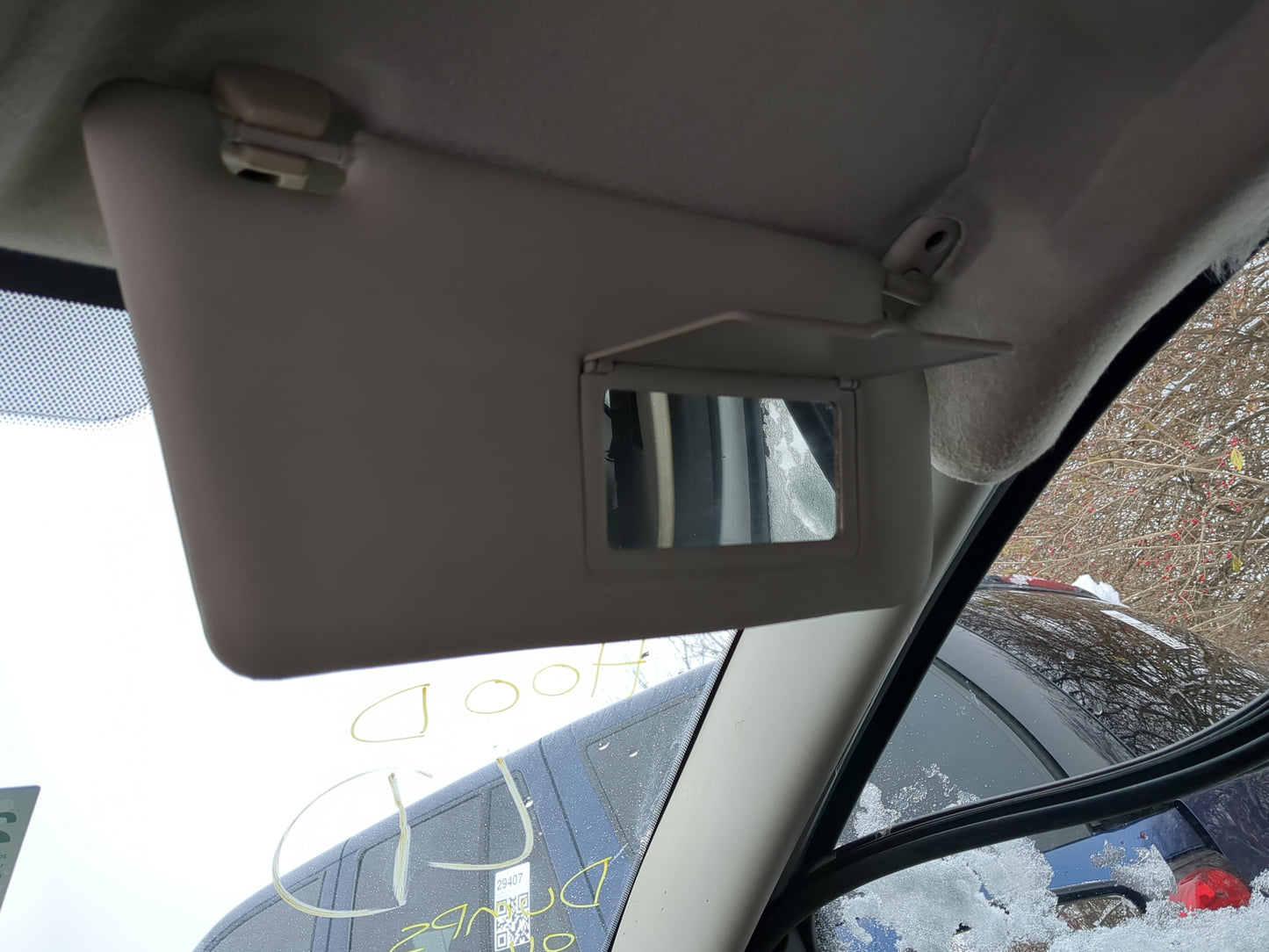 2008-2011 Ford Focus Sun Visor Shade Replacement Passenger Right Mirror Fits Fits 2008 2009 2010 2011 OEM Used Auto Parts - 